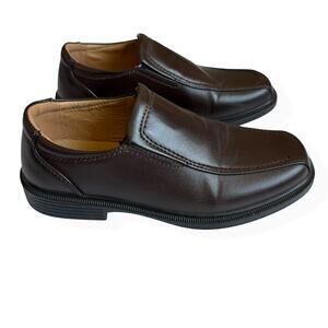 Deer Stags Greenpointe Jr. Brown Leather Slip-On Dress Shoes Youth Boys 5